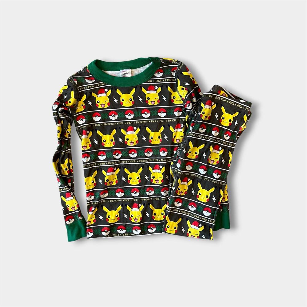 Hanna Andersson Pokemon Pikachu Christmas Pajamas 130 cm 8